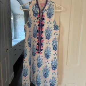 Lilly Pulitzer Blue and Pink Patterned Dress